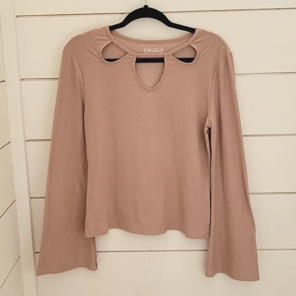 Mudd XL pink long sleeve soft and stretchy tee